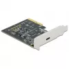 DeLOCK - USB-sovitin - PCIe 3.0 x4 Low-Profile - USB 3.2 Gen 2x2 x 1 (89036)