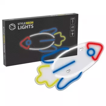 LED-neonvalo MANTA SNL91MT Style RAKETA – koristeellinen LED-neonpaneeli, malli SNL91MT