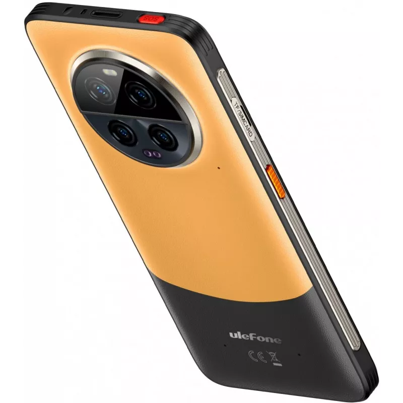 Rugged-älypuhelin UleFone Armor 23 Ultra 5G – 12 GB RAM, 512 GB tallennustila, oranssi