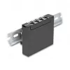 Patch-paneeli DELOCK Mini Desktop RJ45 4-porttia Cat.6A suojattu musta, metalli, 90×22×93 mm
