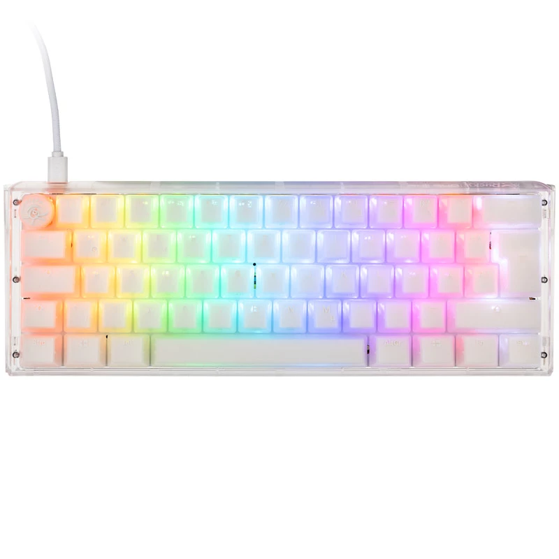 Ducky One 3 Mini -pelinäppäimistö USB valkoinen