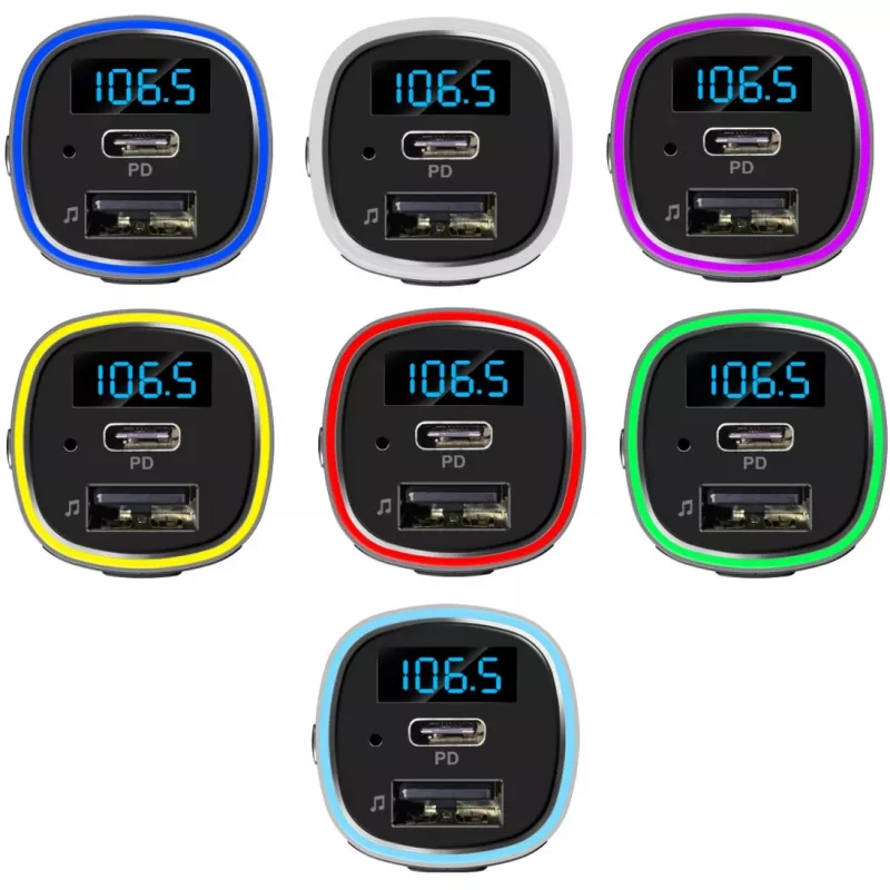 FM-lähetin 4smarts 456201 savukkeensytytin musta hopea AM FM Bluetooth