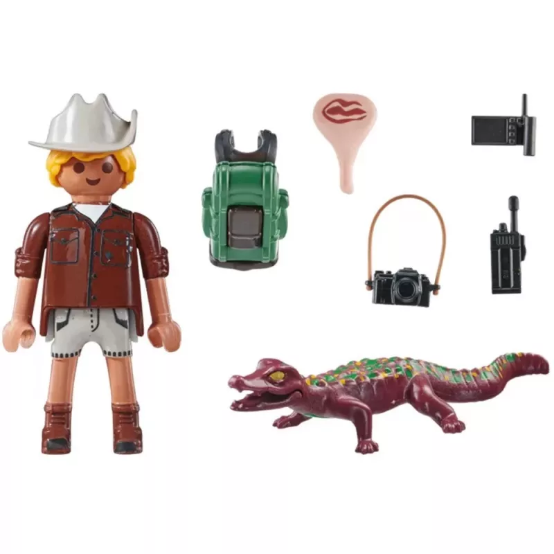 Playmobil Special Plus tutkija ja nuori kaimaani -leikkisarja