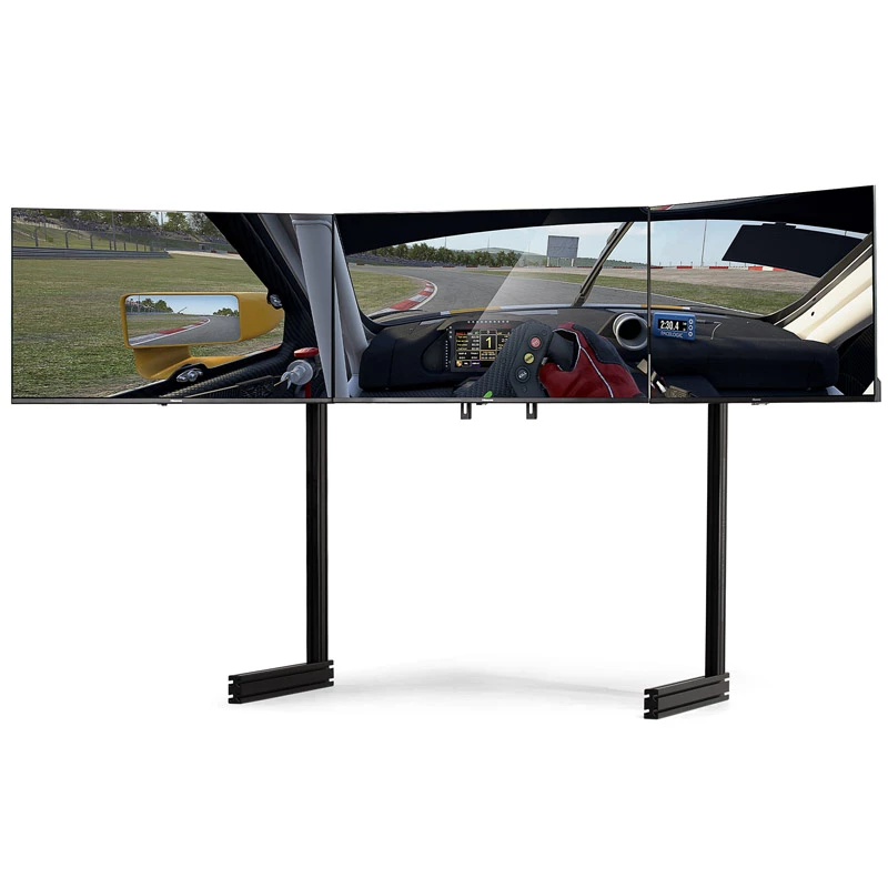 Next Level Racing Elite kolmen näytön jalusta -laajennus - Black Edition
