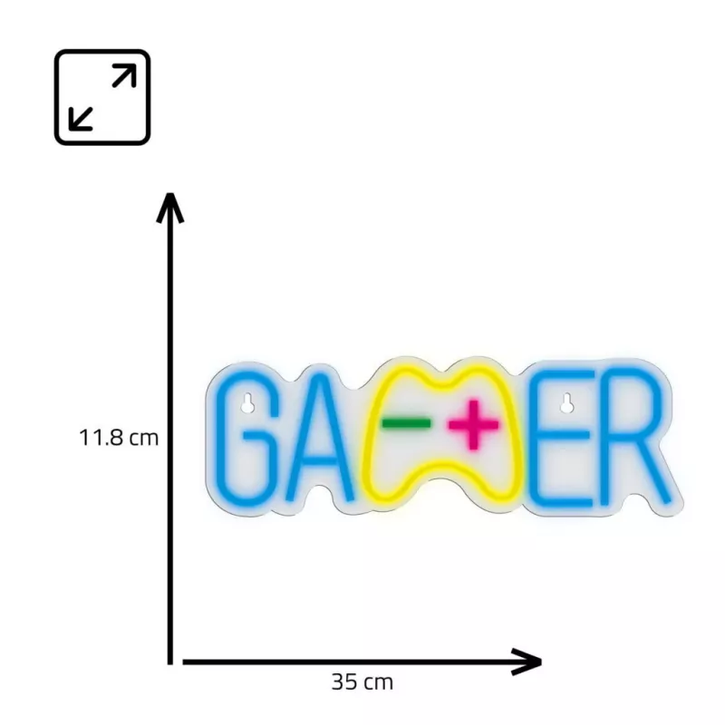 Manta SNL62MT GAMER LED-neonvalo, USB, 5 W, monivärinen