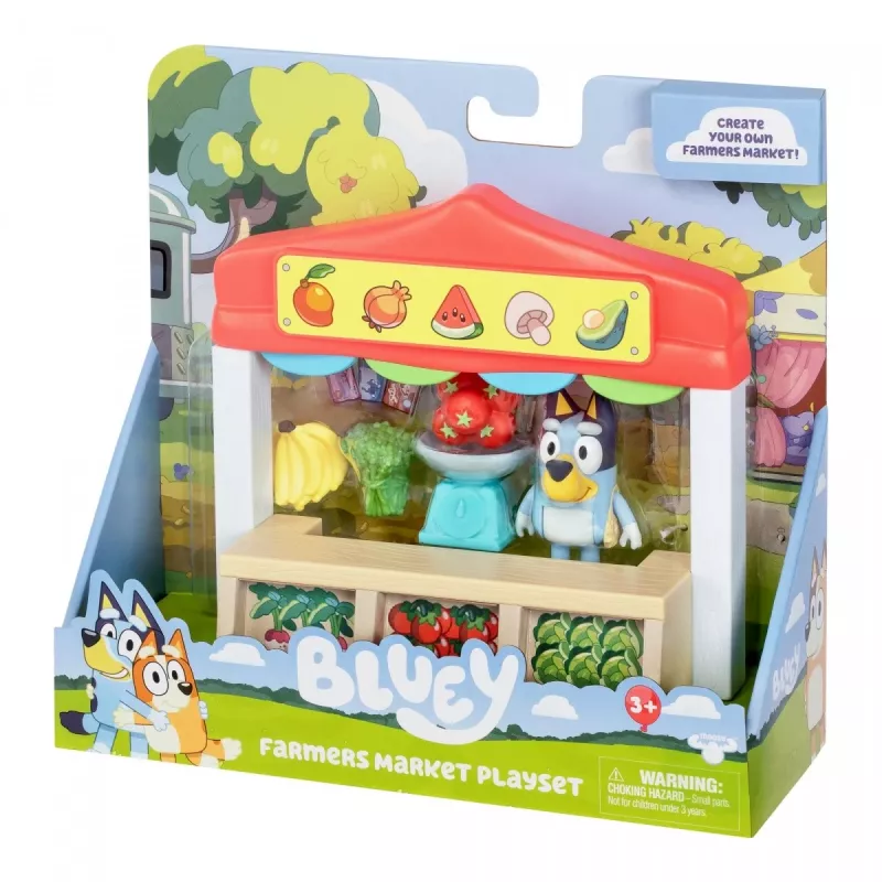 Leikkihahmosetti TMTOYS Mini Bluey ruokakauppa BLU17555 – minihahmosetti leikkihetkiin