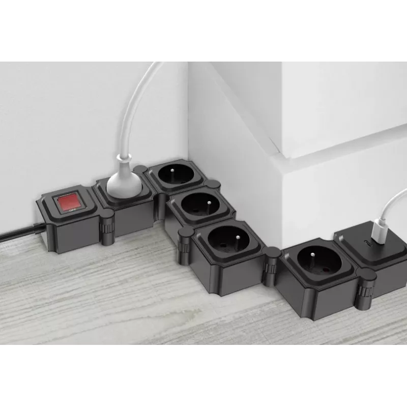 Jatkojohto TB Energy Power Strip 1,5 m — 1,5 m kaapeli, useita pistorasioita