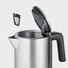 Severin WK 3449 vedenkeitin — 1,7 l, 2400 W, ruostumaton teräs/muovi, musta-hopea