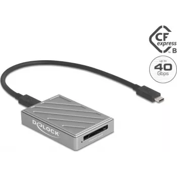 Kortinlukija DELOCK 91021 USB Type-C 40 Gbit/s CFexpress tyyppi B