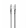 USB C - USB C -kaapeli 1 m, silikoni harmaa
