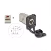 DeLOCK 67061 D-tyypin RJ45 Cat.6A STP kojerasia suojakannella, IP66