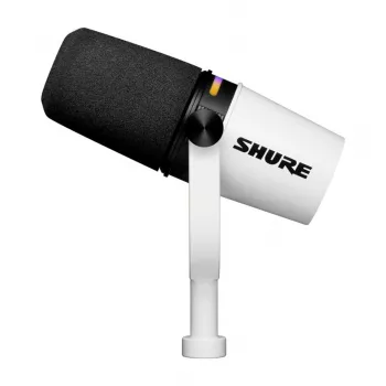 Shure MV7+-W - pöytä-/laulumikrofoni XLR/USB-C-liitännällä, valkoinen