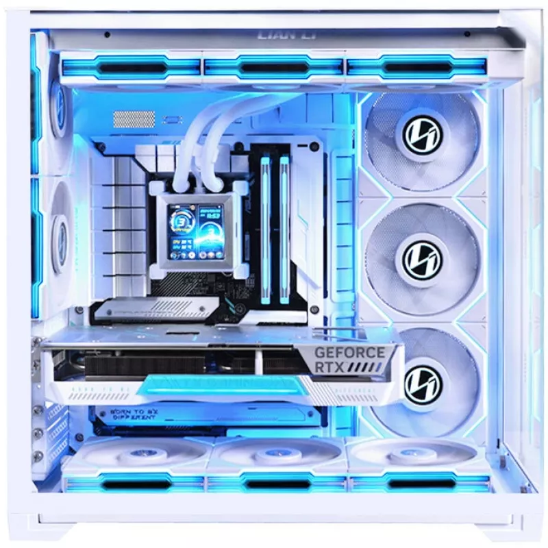 PC-kotelo Lian Li 011 Vision Compact Tower valkoinen