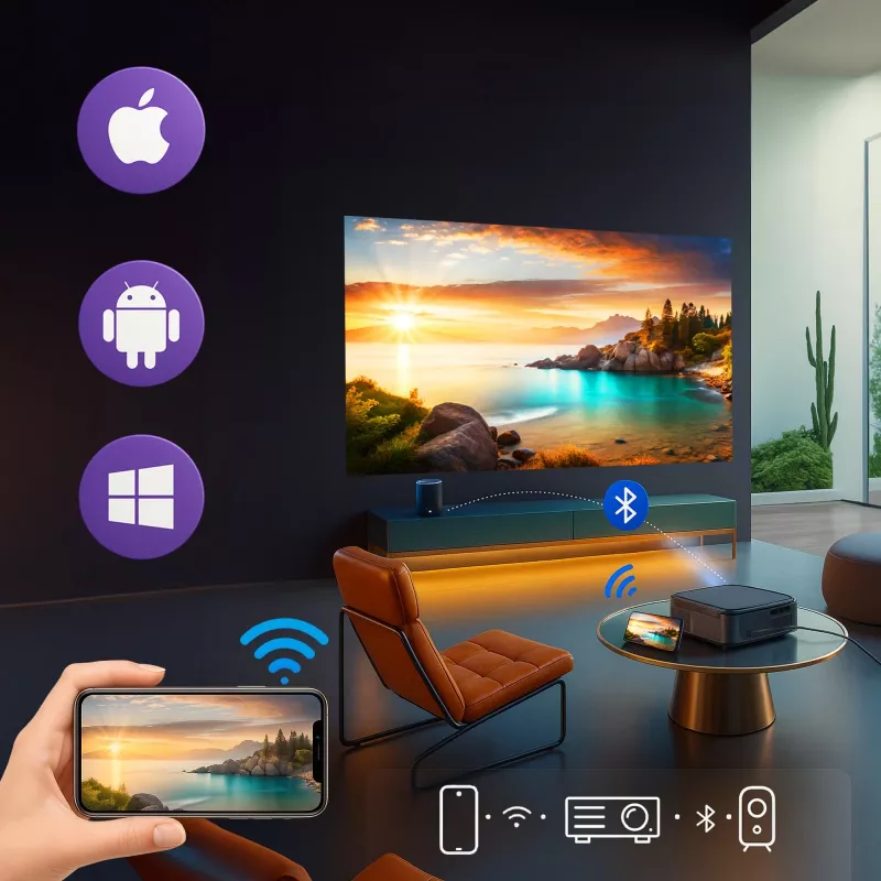 Extralink projektori Smart Life Vision Pro 450 ANSI, 1080p, Android 9.0