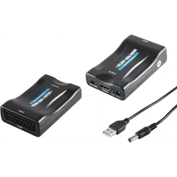 SCART–HDMI-muunnin ShiverPeaks 05-07001, jopa 1080p-resoluutio