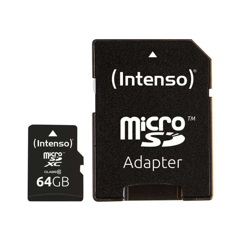 MicroSD-kortti Intenso 64GB MicroSDXC Class 10