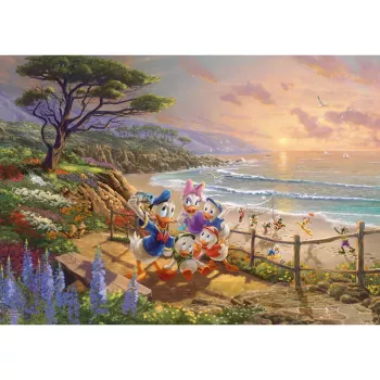 Thomas Kinkade Studios: Disney - Donald ja Daisy ankan iltapäivä, palapeli 1000 palaa