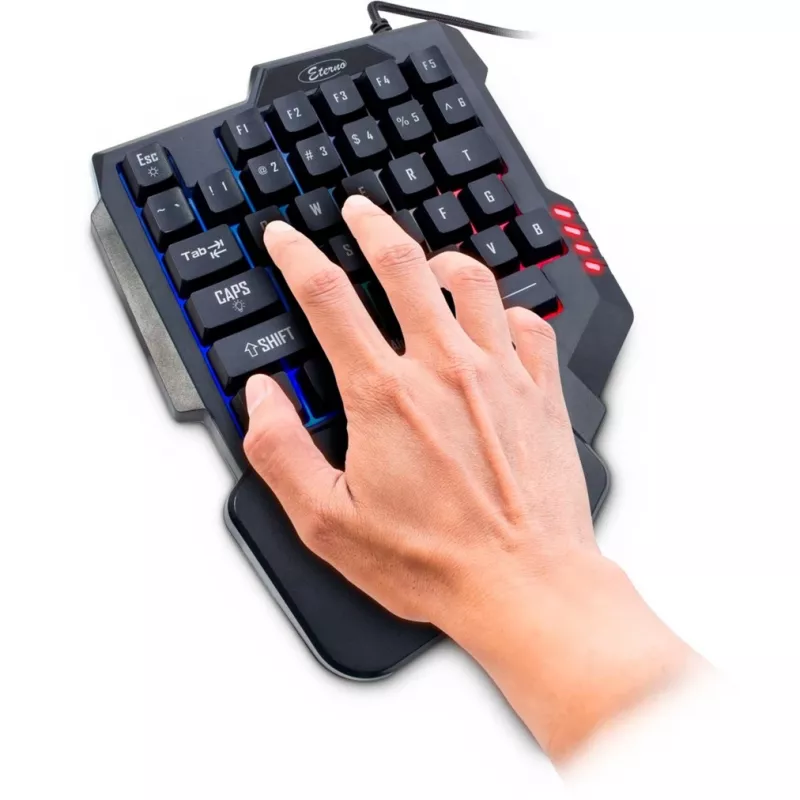 Inter-Tech KB-3035 RGB pelinäppäimistö (keypad), 35 näppäintä, USB, musta