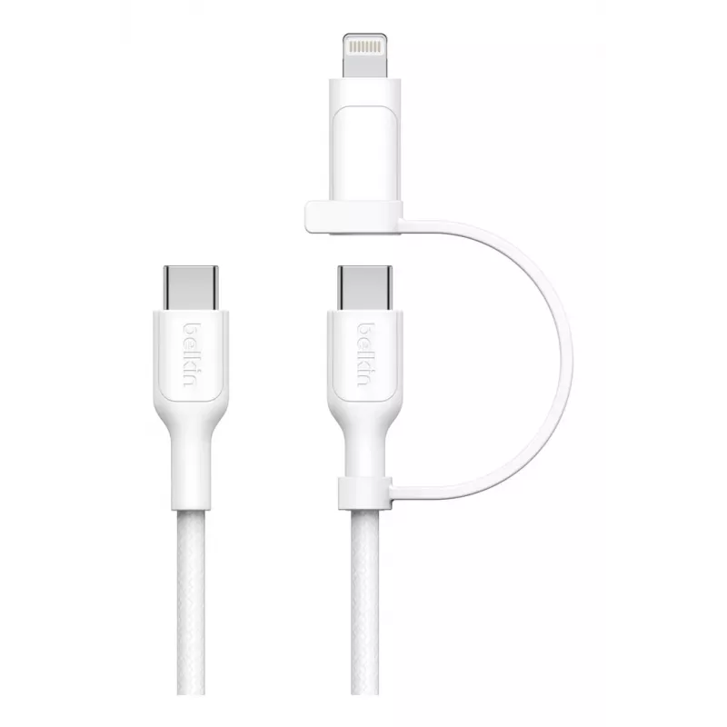 USB-kaapeli Belkin BoostCharge Pro 1,5 m USB-C USB-C/Lightning valkoinen