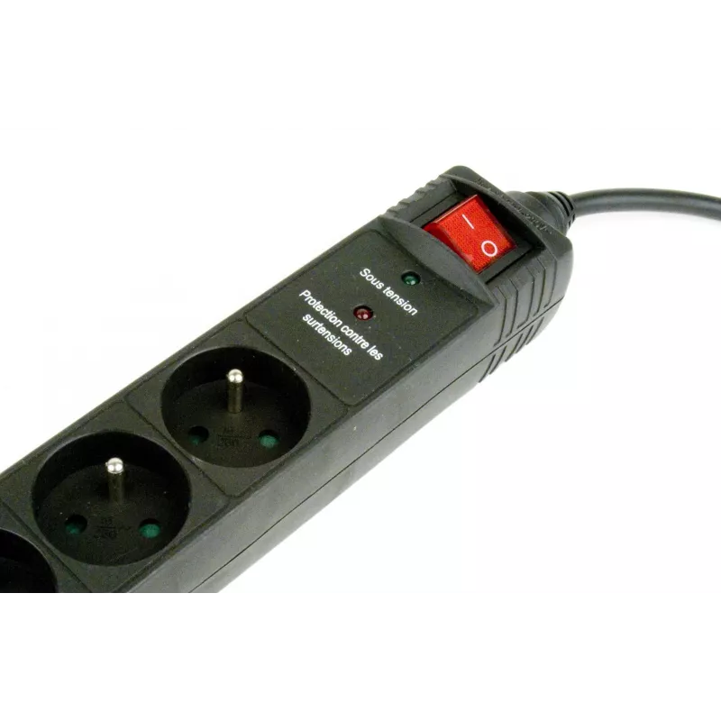 Gembird SPF5-C-10 ylijännitesuoja musta 5 AC-pistorasiaa 250 V 3 m
