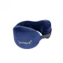Matka-niskatuki Qmed DRQE3J1CDXUXP — ergonomisesti muotoiltu PU-vaahto, 240×230×125 mm, tiheys 45 kg/m³, granaatinpunainen