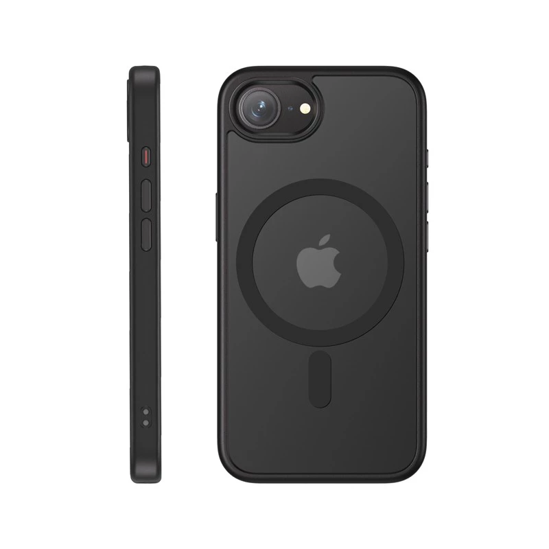 Crong MagSafe-suojakuori iPhone 16e – musta, kestävä muotoilu