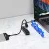 UNITEK uHUB Q4 USB 3.2 Gen 1 (3.1 Gen 1) Type-A 5000 Mbit/s musta