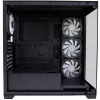 LC-Power kotelo MidiTower 715B musta USB3.2/audio ilman virtalähdettä SEAMLESS_X (LC-715B-ON)