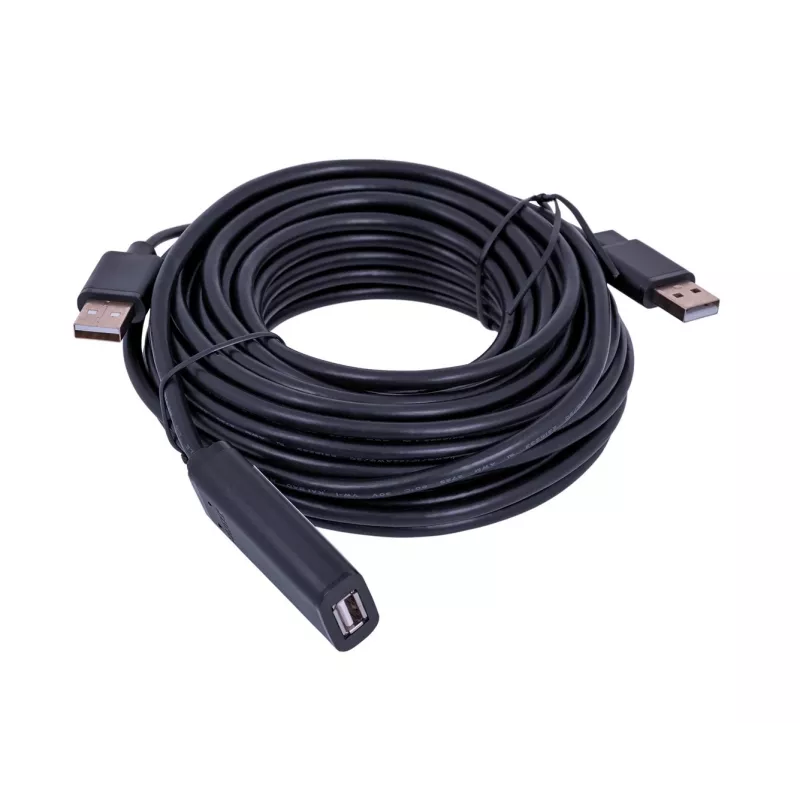 UNITEK Y-278 USB-kaapeli USB 2.0 10 m 2 x USB A USB A musta