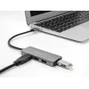 DeLOCK 63171 USB-keskitin 3.2 Gen 1 Type-A 5000 Mbit/s harmaa