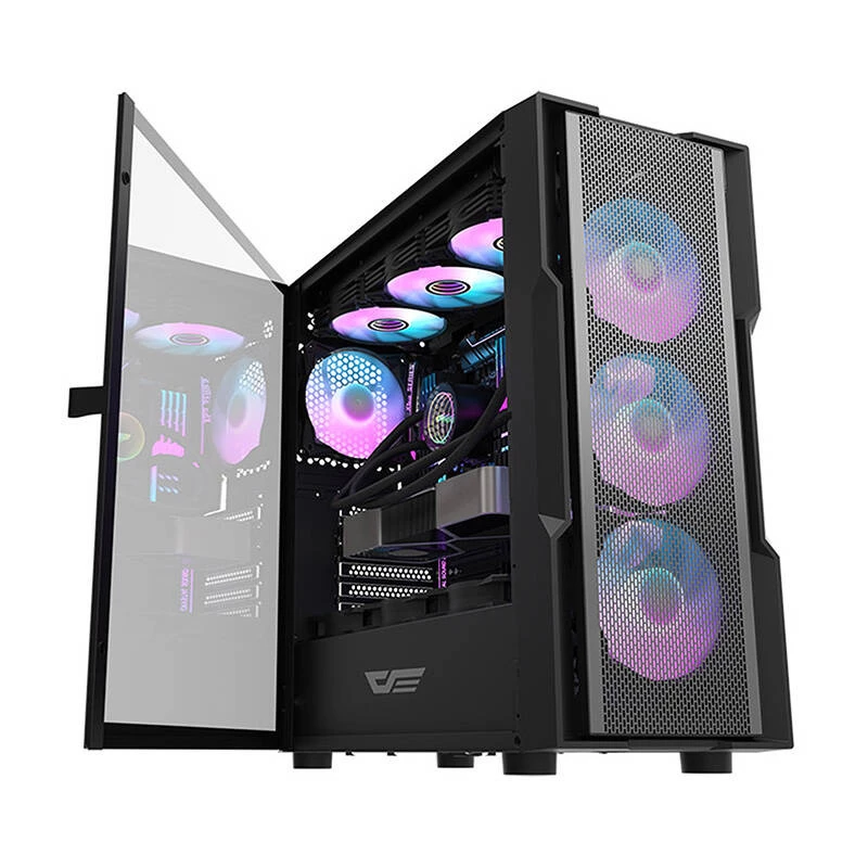 Tietokonekotelo Darkflash DK431 Mesh, ATX, musta