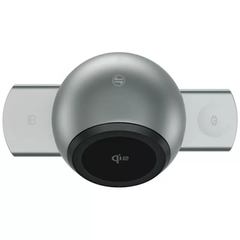 Telakkalatausasema ChargeBot Sound Qi2 harmaa