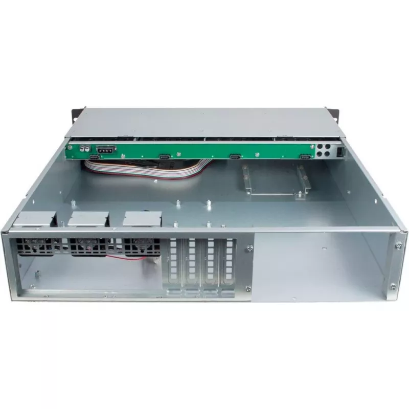 Palvelinkotelo Inter-Tech 2U 2404L rack musta, harmaa