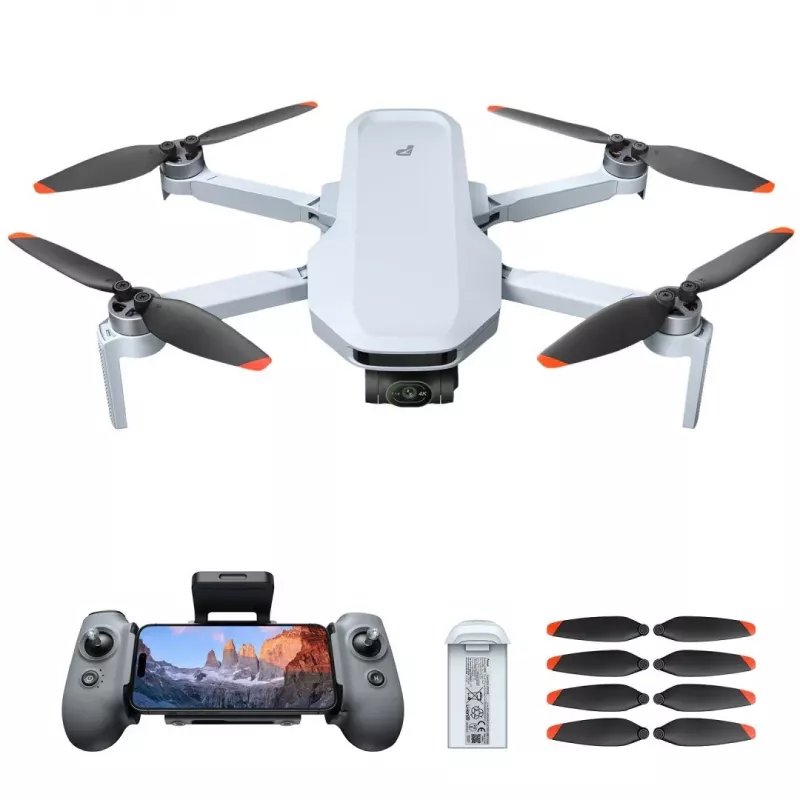 Potensic ATOM 2 quadcopter 4 roottorilla, 48 MP, 3840 x 2160 pikseliä, 2230 mAh, harmaa
