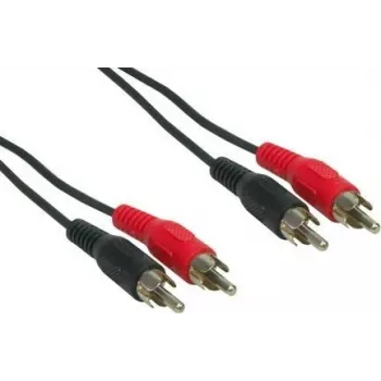 Audiokaapeli e+p B 33/2 2,5 m 2x RCA musta