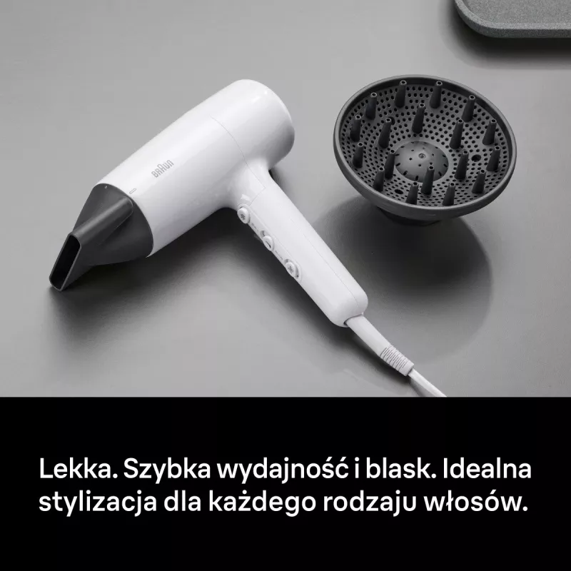 Hiustenkuivaaja Braun BRHD226E 2200W Ionic Technology kevyt