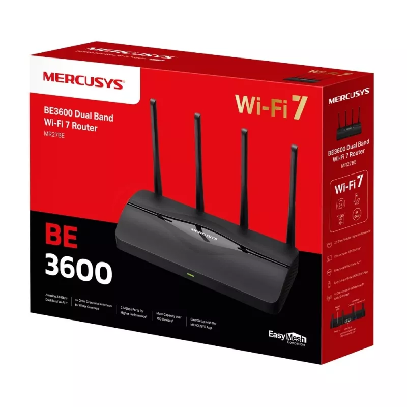Mercusys BE3600 Dual-Band Wi-Fi 7 -reititin