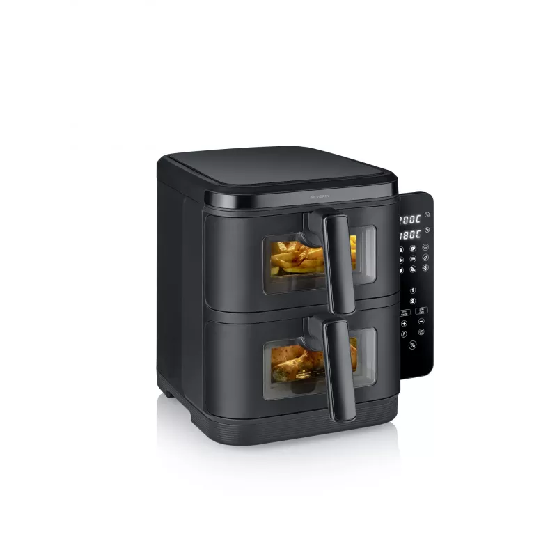 Friteerauskeitin SEVERIN FR 2468 S-Fry Duo Stack 2-in-1, kahden korin rakenne