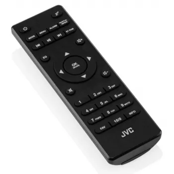 Internetradio JVC RA-E981B — Wi‑Fi- ja Bluetooth-suoratoisto, DAB+, FM, 2x5W, 40 aseman muisti, USB, AUX, LCD-näyttö