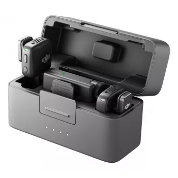 DJI Mic Mini (2 TX + 1 RX + latauskotelo) langaton mikrofonisarja - tummanharmaa