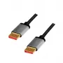 LogiLink DisplayPort-kaapeli 1 m musta harmaa CDA0104