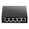 D-Link DGS-1005P/E -verkkokytkin, hallitsematon, Gigabit Ethernet (10/100/1000), Power over Ethernet (PoE), musta