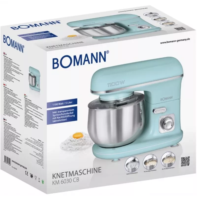 Bomann KM 6030 CB monitoimikone 1100 W 5 l mintunvärinen