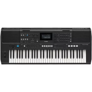 Kosketinsoitin YAMAHA PSR-E483 — 61 koskettimen kannettava arranger-kosketinsoitin, kosketusherkkyys ja USB-MIDI