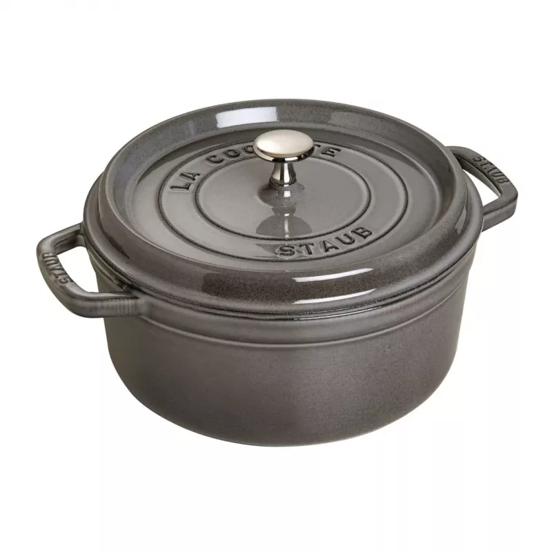 Staub La Cocotte pyöreä valurautapata 26 cm, grafiitinharmaa