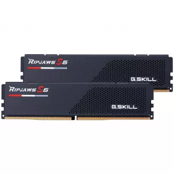 DIMM 32 GB DDR5-6000 (2x 16 GB) Dual-Kit, työmuisti musta, F5-6000J3036F16GX2-RS5K, Ripjaws S5, INTEL XMP