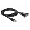 DELOCK sovitin USB 2.0 Type-A - 1 x sarjaportti RS-232 DB9, 3 m