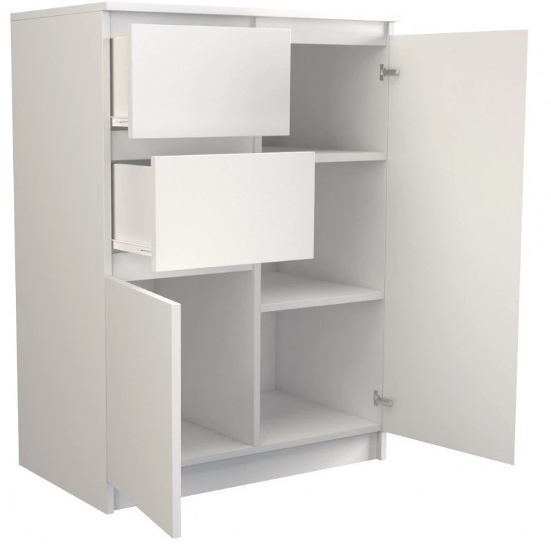 Topeshop 2D2S BIEL lipasto, valkoinen