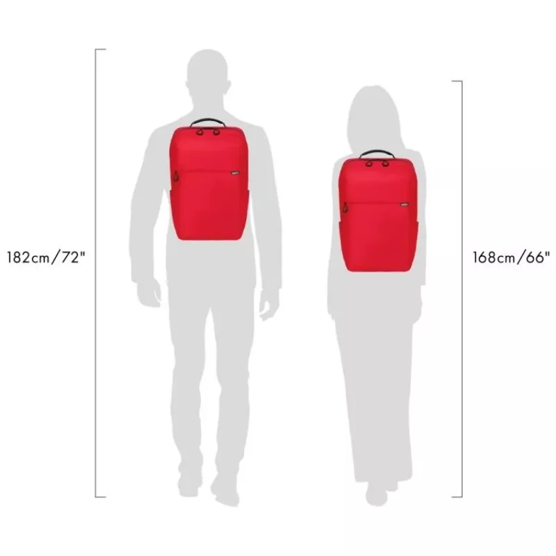 Vapaa-ajan reppu DICOTA D32121-RPET punainen polyesteri rPET
