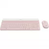 Logitech Slim Wireless Combo MK470 - näppäimistö-hiiri-sarja - langaton - 2,4 GHz - QWERTY - roosa (920-011314)
